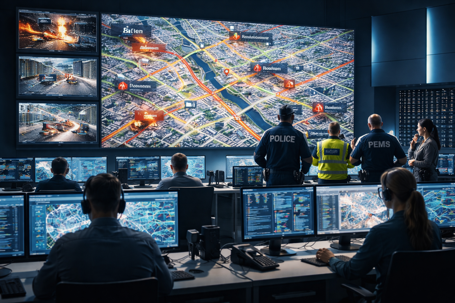 Emergency response vehicles and situational awareness command center